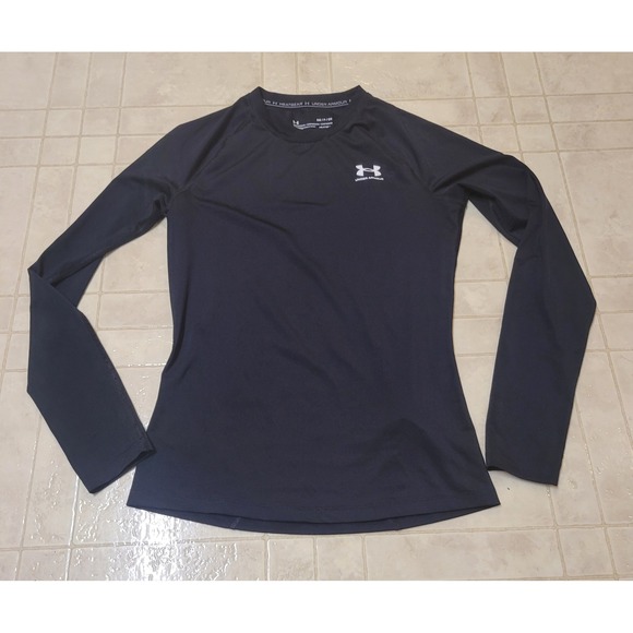 Under Armour HeatGear Fitted Long Sleeve Athletic Shirt Womens - Picture 1 of 1